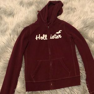 Hollister full zip hoodie